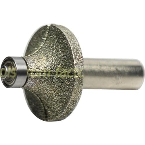 1pc CNC engraving bits Diamond Sand milling cutter on cutting trimming knife Rounded heads YJD1/2*38