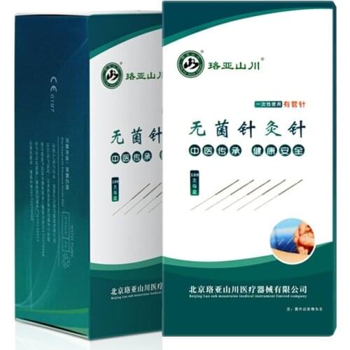 2 boxes 100 pcs accupuncture therapy Disposable Sterile acupuncture needle with guide tube single packing