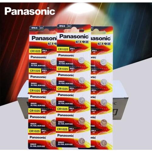 200PCS/LOT New Panasonic 100% Origina CR1025 CR 1025 3V Lithium Button Battery Coin Cell Batteries