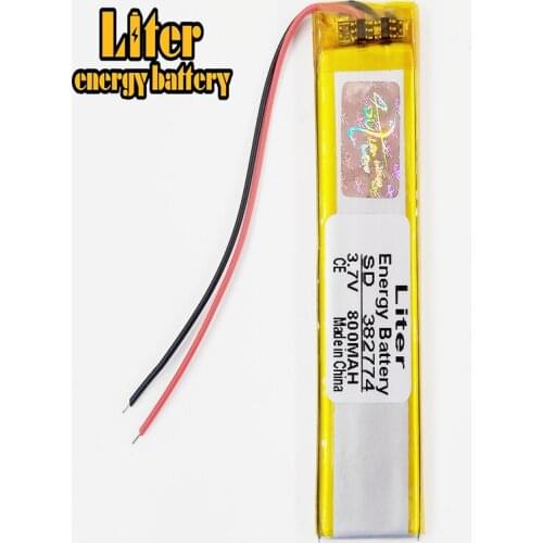 3.7V,800mAH,382774 polymer lithium ion / Li-ion battery for GPS,mp3,mp4,mp5,dvd