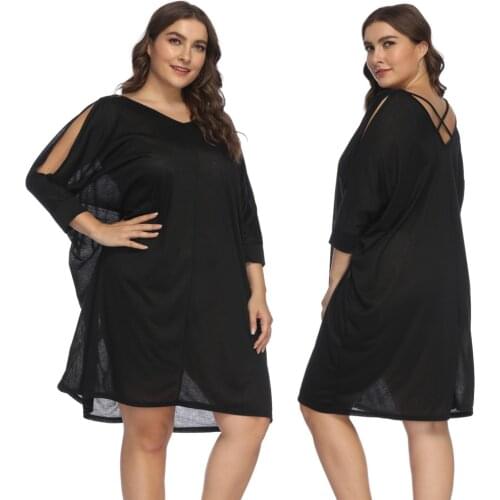 Hibkn Plus Size Summer Dresses