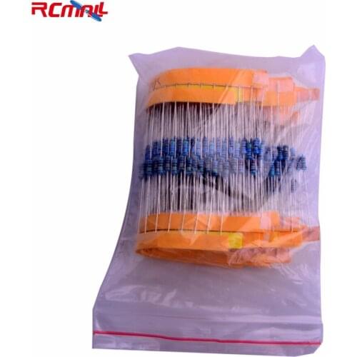 RCmall 1/4W 1% Accuracy Resistors Kit Metal Film Resistor Package 2o kinds Normal Resistor Total 400pcs FZ1318