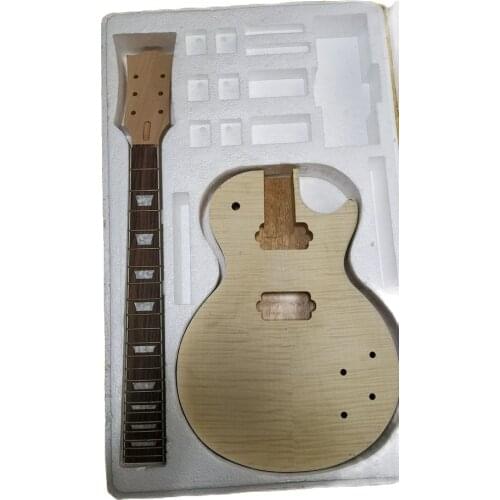 Guitar Body Unfinished guitar body Mahogany Top flame Maple Neck Mahogany Rosewood fingerboard