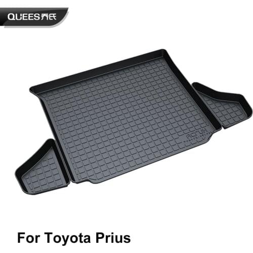 QUEES Custom Fit Cargo Liner Trunk Floor Mat for Toyota Prius XW30 XW50 2009 2010 2011 2012 2013 2014 2015 2016 2017 2018