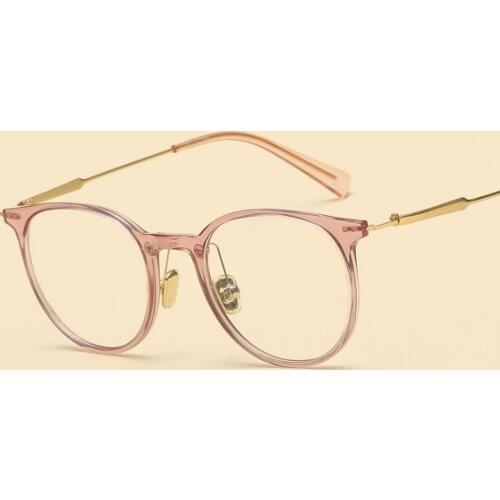 Width-140 New fashionable steel frame optical glasses eyewear women female transparent glasses myopia retro spectacles frame