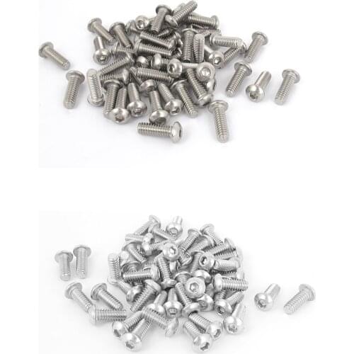 M2 Zinc Plated Nylock Nylon Insert Hex Lock Nuts Black 50pcs