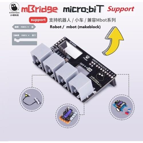 MBridge expansion board of RJ25, Surport micro:bit makeblock and Robot bit from kittenbot