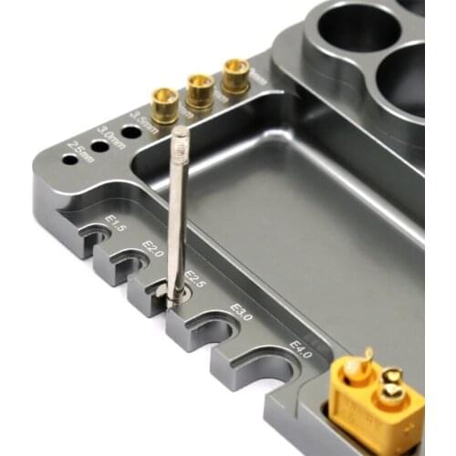 Alloy RC Repair Tools Stand Screwdriver Organizer Socket Seat Base Plate