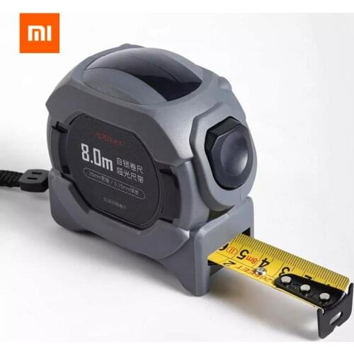 Xiaomi DUKA Portable Steel Tape Measure 8m Steel Tape Measure Resistance To Fall Distance Measuring Tape Hooks Measuring Tool