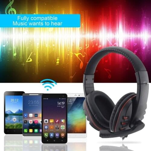 Wired Headphone 3.5mm Gaming Headset Earphone Music Microphone For PS4 Play Station 4 Game PC Chat