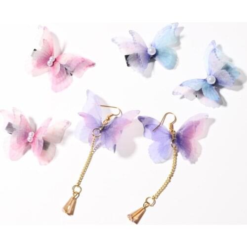 10pcs/lot Colorful Butterfly Wing for Earring DIY Jewelry Findings Making Craft Gift Making Fashion Jewelry