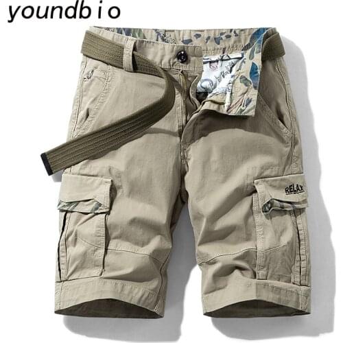 Shorts Summer Cargo Shorts Men Cotton Loose Tactical Short Men Casual Shortsmulti-Pocket Shorts Classic Mens Fashion Shorts