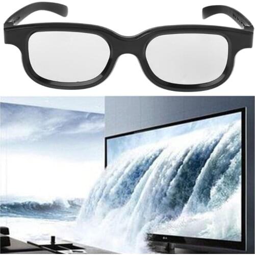 Brand new and high quality Circular Polarized Passive 3D Stereo Glasses Black For Polarized 3D TV and Real D IMAX cinema