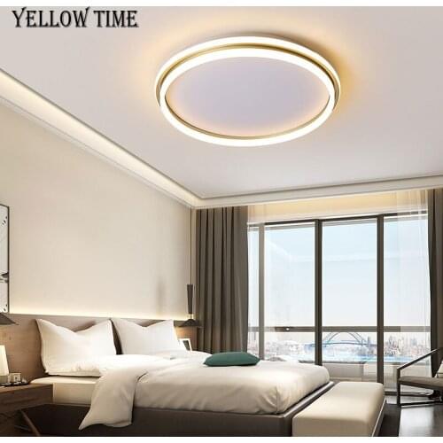 Surface mounted Modern LED Ceiling Light Round Ceiling Lamp For Living room Bedroom Dining room Gold Indoor Lighting Luminaires