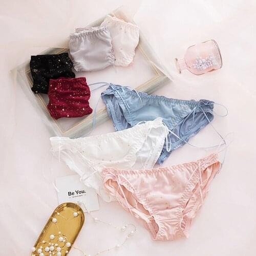 Girls Underwear 3pc/lot panties low Waist Briefs Young Girl star teenagers Pants children students