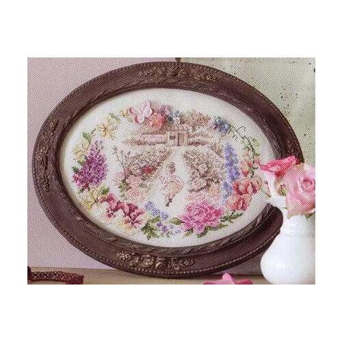 Tt Counted Cross Stitch Kit VE Little Girls Childhood Handmade Needlework For Embroidery 14ct Cross Stitch