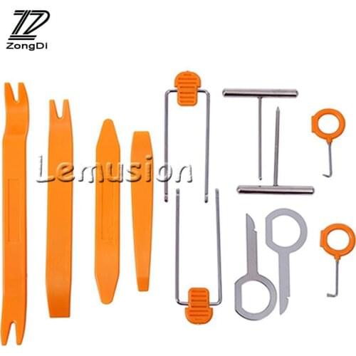 ZD 12Pcs Car Panel Pry Tool Styling for Peugeot 307 206 207 407 508 2008 406 Volvo XC60 S60 XC90 Lada Granta Vesta Kalina 2017