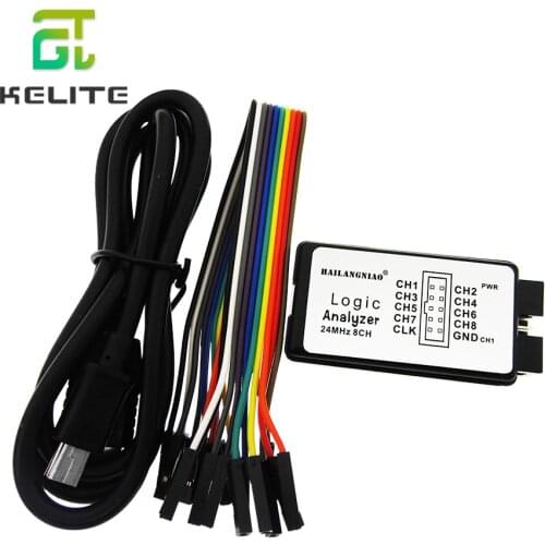 HAILANGNIAO 1sets 100%New Arrival USB Logic Analyze 24M 8CH, MCU ARM FPGA DSP debug tool