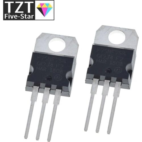 10PCS STP75NF75 P75NF75 TO-220 TO220 75NF75 MOS FE new original