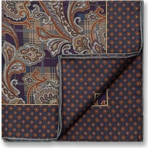 100% Silk Pocket Scarf for Men Business Suits Hankies