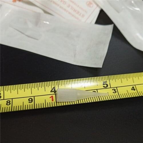 500Pcs Permanent Makeup Eyebrow Lips Small Tip Tattoo Needle Caps Nozzle For Sunshine & Giant sun G-8650 G-9740 Machine 1RL 5F