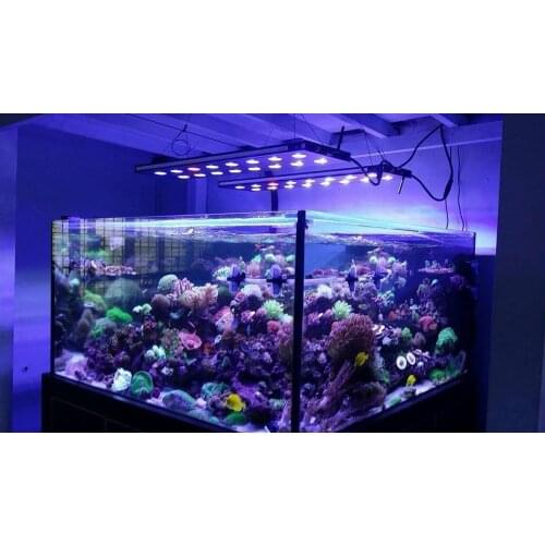 78W 150W LED Aquarium Light Programmable Coral Reef LED Lighting 6 Channels Dimmable Sunrise Sunset for Saltwater Marine tank
