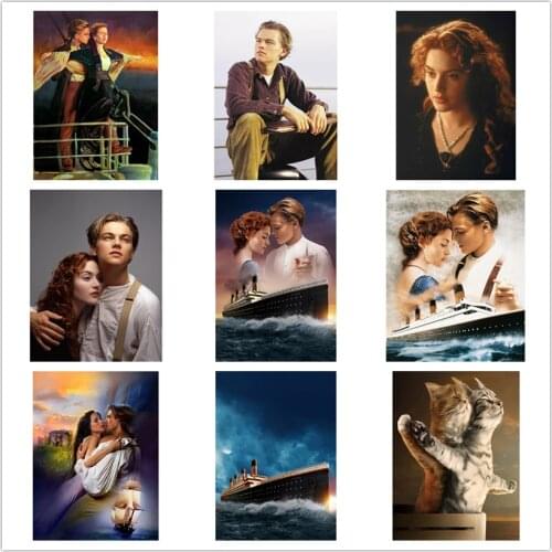 NEW Full Square Drill 5D DIY Diamond Painting Titanic lover 3D Embroidery Cross Stitch Mosaic Home Decor Valentine gift WG1428