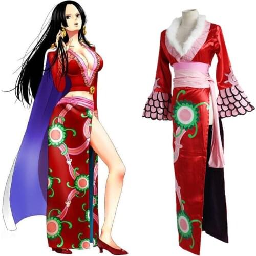 Anime One Piece Cosplay Costumes Boa Hancock Cosplay Costume Female Emperor Cheongsam Halloween Party Game Women Dresses Cloak