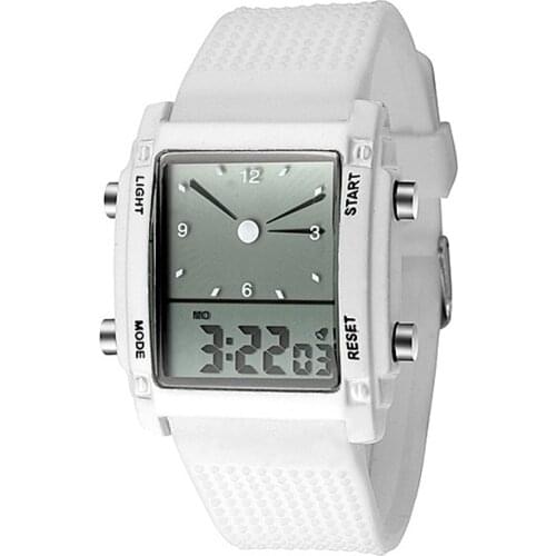 Unisex Watch Waterproof Dual Display LCD Alarm&Chronograph Sport Watch/Digital Wrist Watch/Women Quartz Watches/Men Watch Gifts