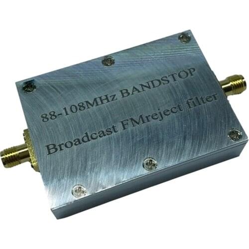 For RTL-SDR Blog Broadcast 88-108MHZ FM Bandstop Filter SMA Receiver Signal For Ham Radio Amplifier