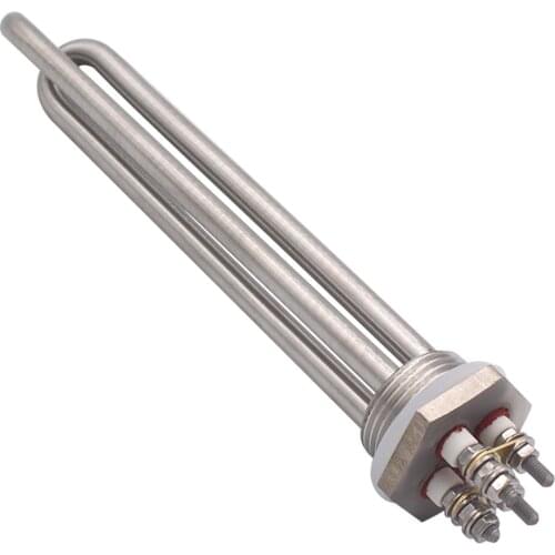 DN25 Thread Flange Type Stainless Steel Heating Pipe Element for Home Brewing Heating Element Tri-clamp connection bathroom wash