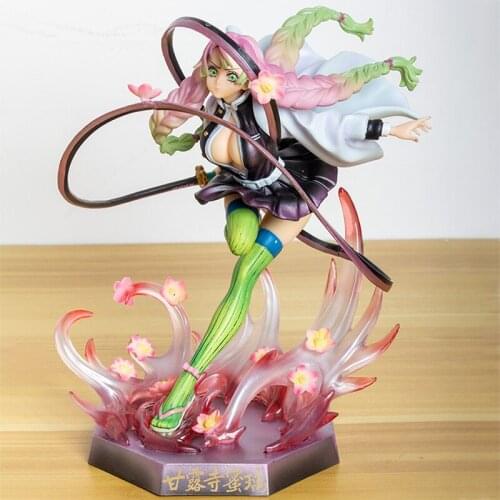 Anime Demon Slayer: Kimetsu No Yaiba Kanroji Mitsuri Action Figures Pvc Model Collection Dolls Figurine Toys For Childrens Gift