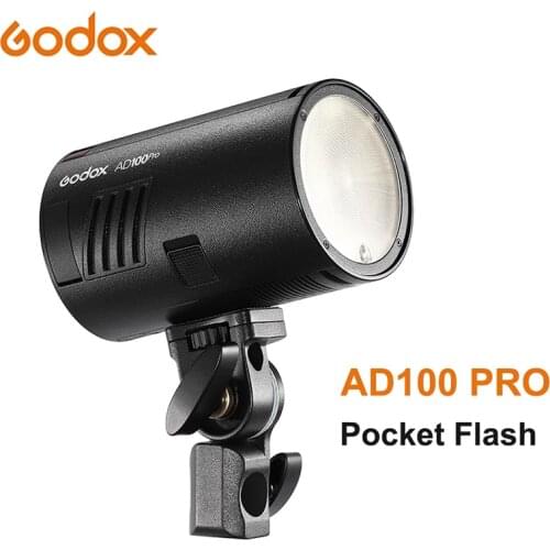 Godox AD100 pro Pocket Flash light 2.4G Wireless Speedlight 100Ws TTL 2600mAh Portable outdoor for fuji nikon Canon Sony