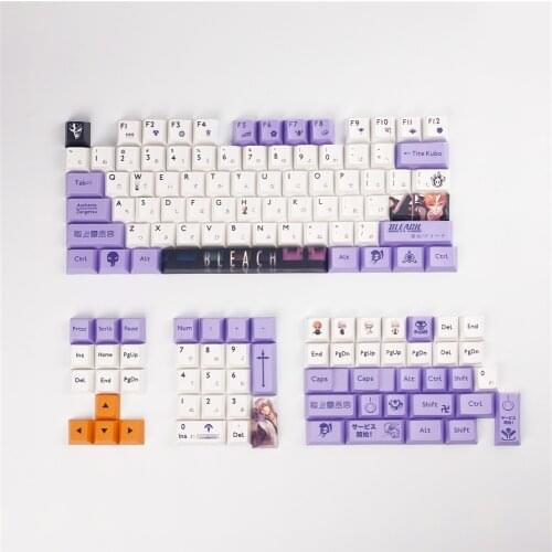 Purple Reaper keycap PBT Sublimation Cherry Profile Mechanical Keyboard Keycaps Customized 1.75U 2U 2.25U Shift 6.25U Spacebar