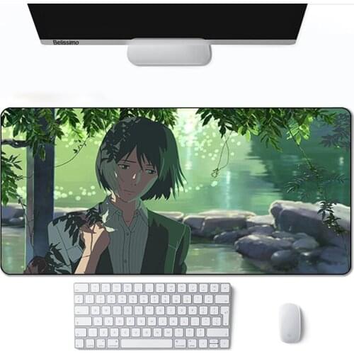 Mause Pad Gamer Mouse Mats PC The Garden Of Words Deskpad Hot Anime Sexy Setup Accessories Table Pads For Gaming Mat Hot Carpet