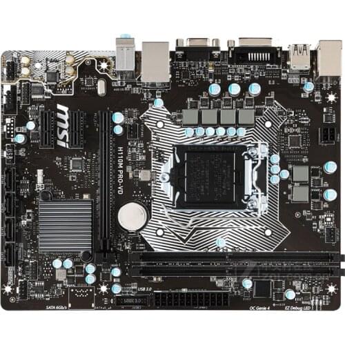 MSI H110M PRO-VD motherboard LGA 1151 DDR4 USB2.0 USB3.1 DVI VGA 32GB H110 desktop motherboard