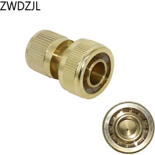 Brass 3/4 inch waterstop Connector copper garden hose Quick Connector 3/4 Water gun adapter 1pcs