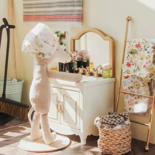 Aizulhomey Metal Wash Basin BJD Furniture For Dollhouse 1:12 Blyth ob11 Lol Dolls Accessories Bathroom Bathtub Baby Mini Toys