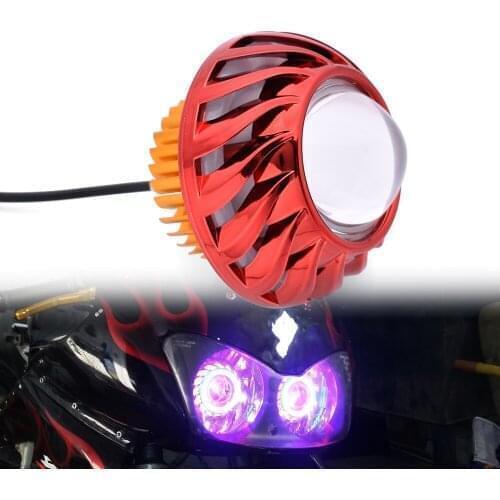 Motorcycle LED Headlights Angel Eyes 34W 2000LM Hi/Lo/Strobe Beam Lamp For Honda CB190R 300 CB400 SF CBR650 R GROM MSX125
