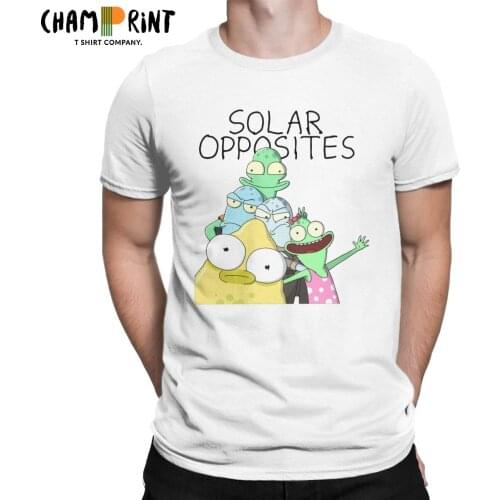 Awesome Solar Opposites T-Shirt Men Round Collar Pure Cotton T Shirts Pupa Terry Korvo Short Sleeve Tees Gift Idea Clothes