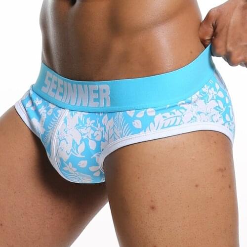 Male Panties Cotton Mens Underwear Briefs Breathable Man Solid Underpants Comfortable Shorts Penis Pouch Panties