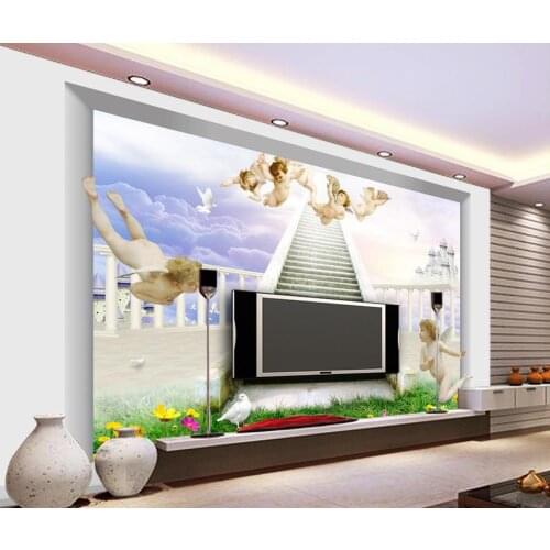 Angel wallpaper mural Custom photo wallpaper Large 3D Stereo romantic 3d wall murals wallpaper