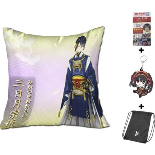 New Mikazuki Munechika Square Anime Dakimakura Japanese Pillow Cover GZFONG449