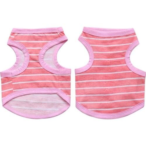 Pet Cat Dog Clothes Shirt Striped Cotton Cat Dog Shirt Comfortable Breathable Pet Clothing For Small Large Dog Chihuahua Cat clo