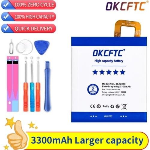 OKCFTC Original 3300mAh NBL-38A2250 Replacement Battery For TP-link Neffos x1 32GB,TP902A Mobile Phone Batteries