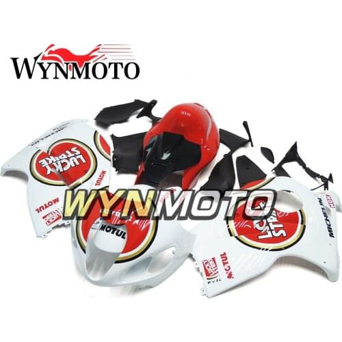 Complete Fairings Kit For GSXR1300 1997-2007 97-07 Injection ABS Plastics Full Fairings Kit White Red Panels Frames Cowlings New