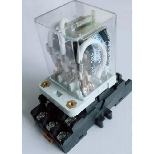 Intermediate relay JQX-38F 3Z 40A power relay Electromagnetic relay with base 11pin DC12V DC24V AC110V AC220V