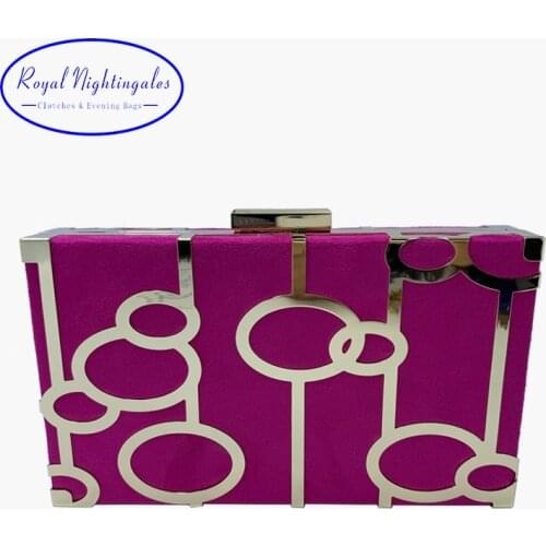 Royal Nightingales Women's Suede Clutches China