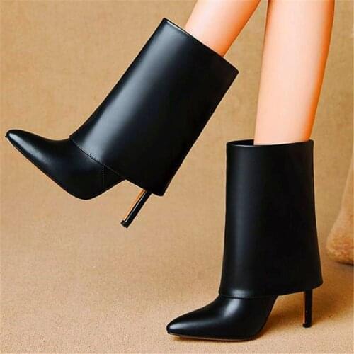 Party Pumps Women Pointed Toe Ankle Boots Stiletto High Heels Pull On Oxfords Casual Shoes 35 36 37 38 39