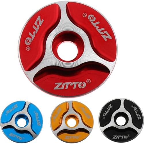 Aluminum Alloy Stem Headset Top Cap Cover 1 1/8'' (28.6mm) for MTB Road Bike Bicycle, Sealed Cartridge Bearings